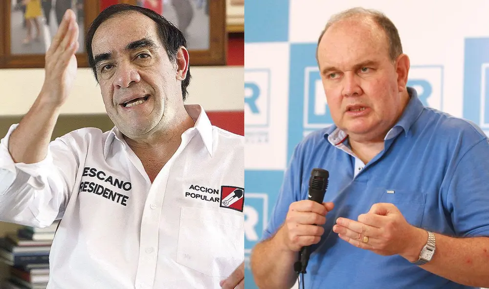 Según la última encuesta de IEP, Lescano ocupa el primer lugar, mientras que el líder de Renovación Popular, la quinta posición. Foto: La República Según la última encuesta de IEP, Lescano ocupa el primer lugar, mientras que el líder de Renovación Popular, la quinta posición. Foto: La República