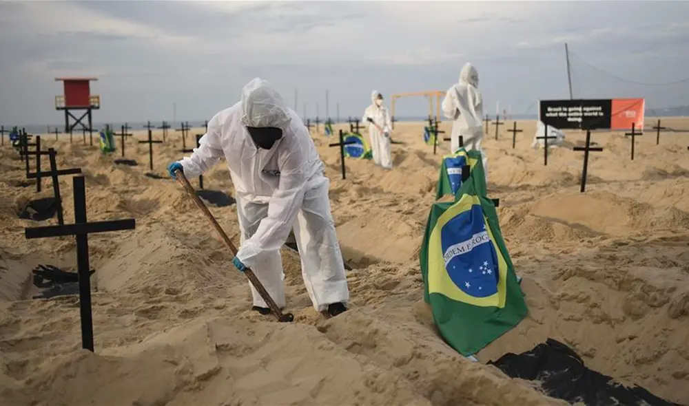 El país reporta una tasa de mortalidad de 126 decesos por cada 100.000 habitantes y una incidencia de 5.244 personas infectadas en la misma proporción. Foto: Agencia Anadolu