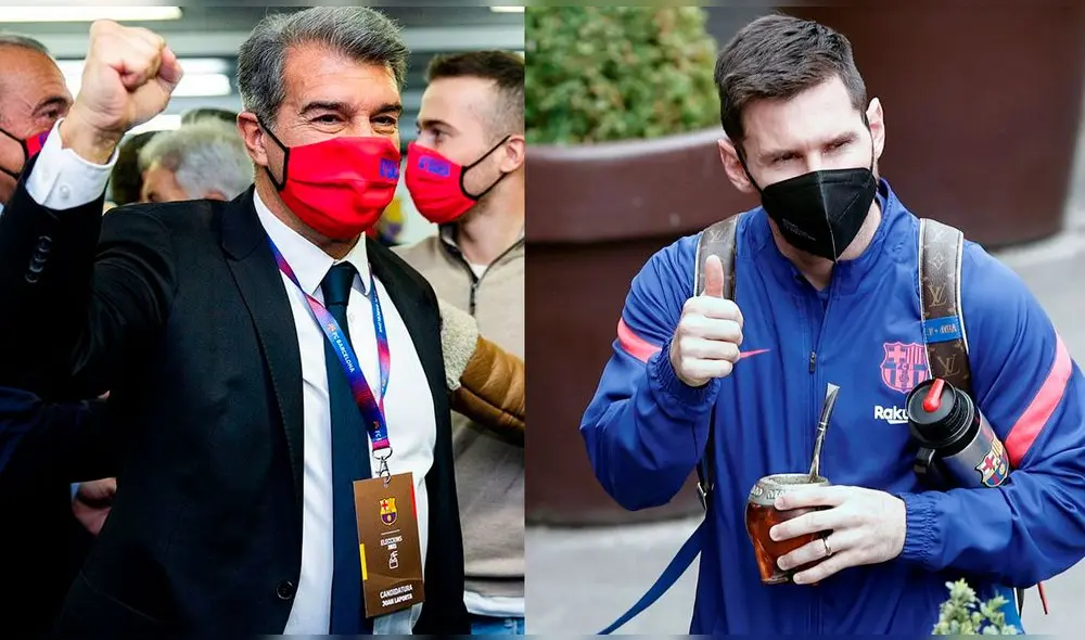 Joan Laporta señaló que Messi lo felicitó cuando ganó la presidencia. Foto: EFE Joan Laporta señaló que Messi lo felicitó cuando ganó la presidencia. Foto: EFE