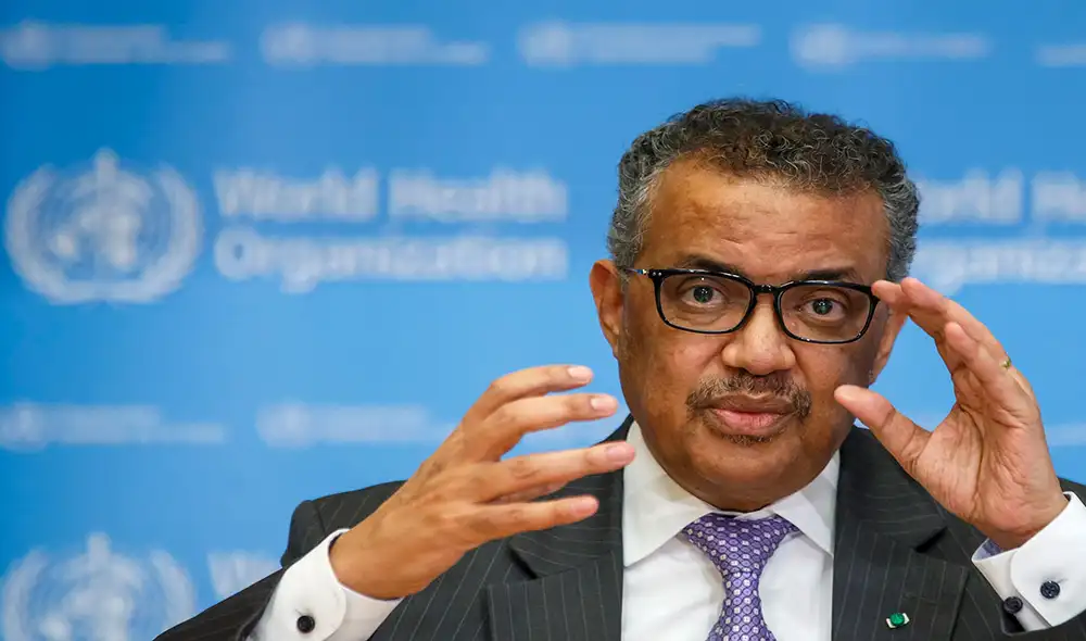 "El más alto nivel de alarma de la OMS se hizo sonar el 30 de enero", recordó Tedros Adhanom Ghebreyesus en una conferencia de prensa. Foto: EFE "El más alto nivel de alarma de la OMS se hizo sonar el 30 de enero", recordó Tedros Adhanom Ghebreyesus en una conferencia de prensa. Foto: EFE