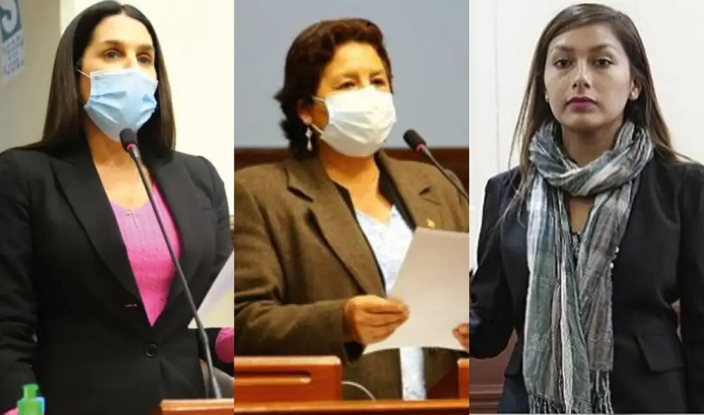 Las parlamentarias dieron un breve mensaje sobre este día especial al inicio del pleno temático. Foto: La República Las parlamentarias dieron un breve mensaje sobre este día especial al inicio del pleno temático. Foto: La República