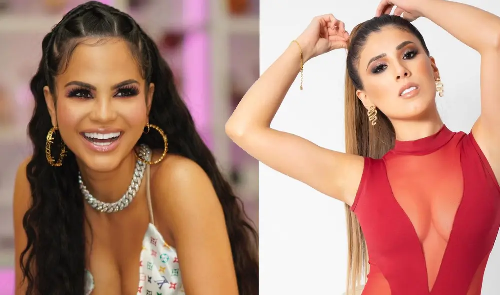 La actual competidora de Esto es guerra ha lanzado en los últimos meses diversas colaboraciones con cantantes internacionales, las cuales la han ayudado en su internacionalización. Foto: composición Instagram