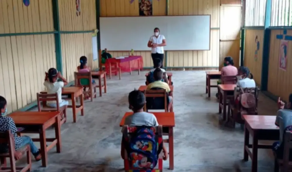 Solo en Pataz se estarían dictando clase en aulas a 2.500 niños. Foto: La República