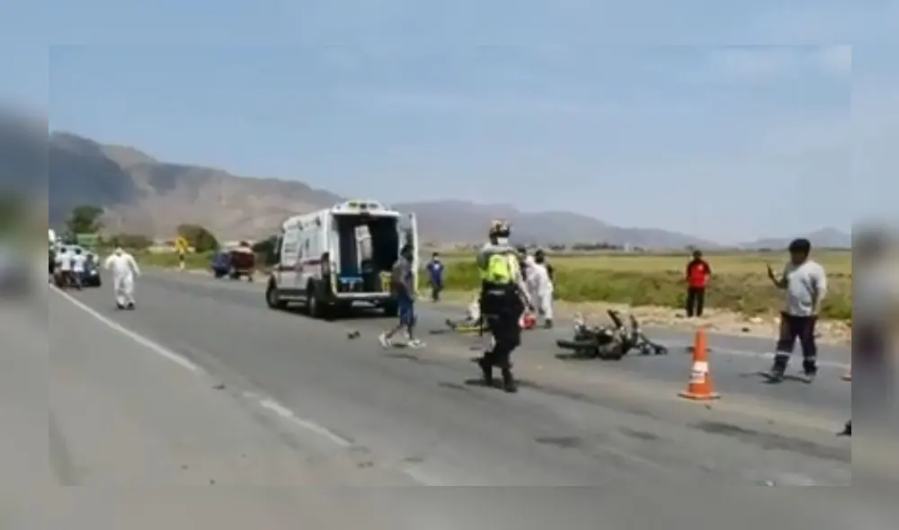 Bomberos trasladaron al herido al hospital Tomas La Fora. Foto: captura Kamila Noticias