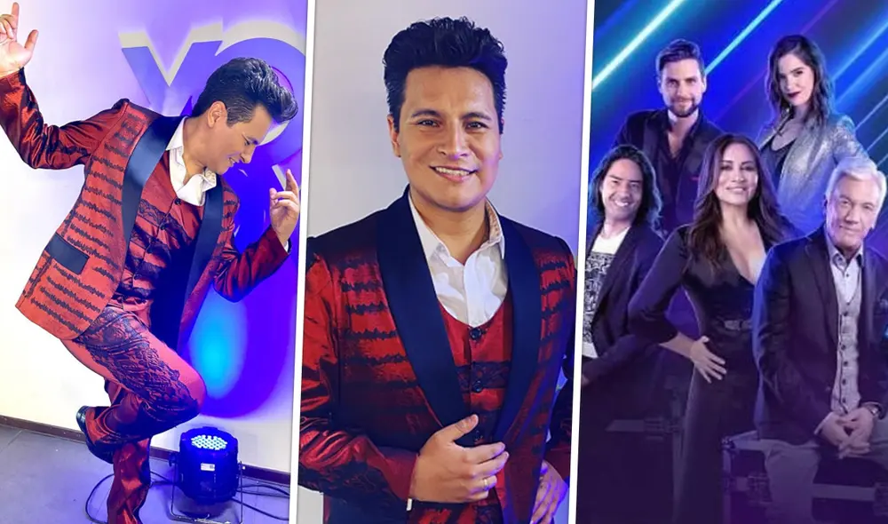 Imitador peruano de Emmanuel en el detrás de cámaras de Yo soy Chile. Foto: Harold Gamarra/ Instagram/ Chilevisión