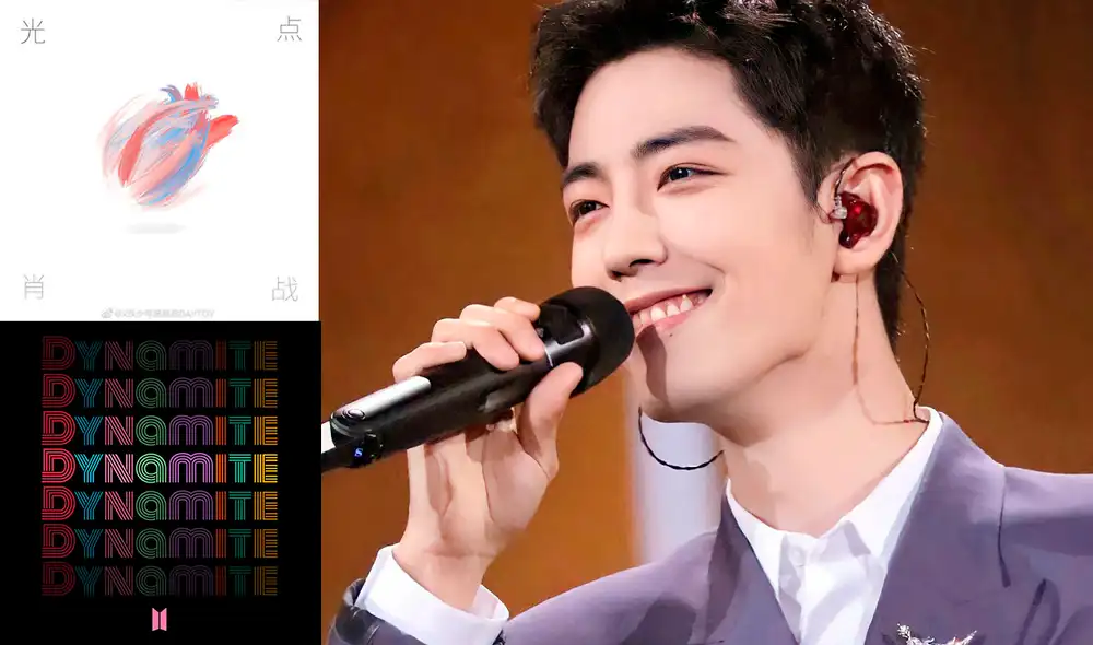 Canción de Xiao Zhan entró el el puesto 7 de IFPI. "Dynamite" se ubicó en el puesto 10. Foto: composición.