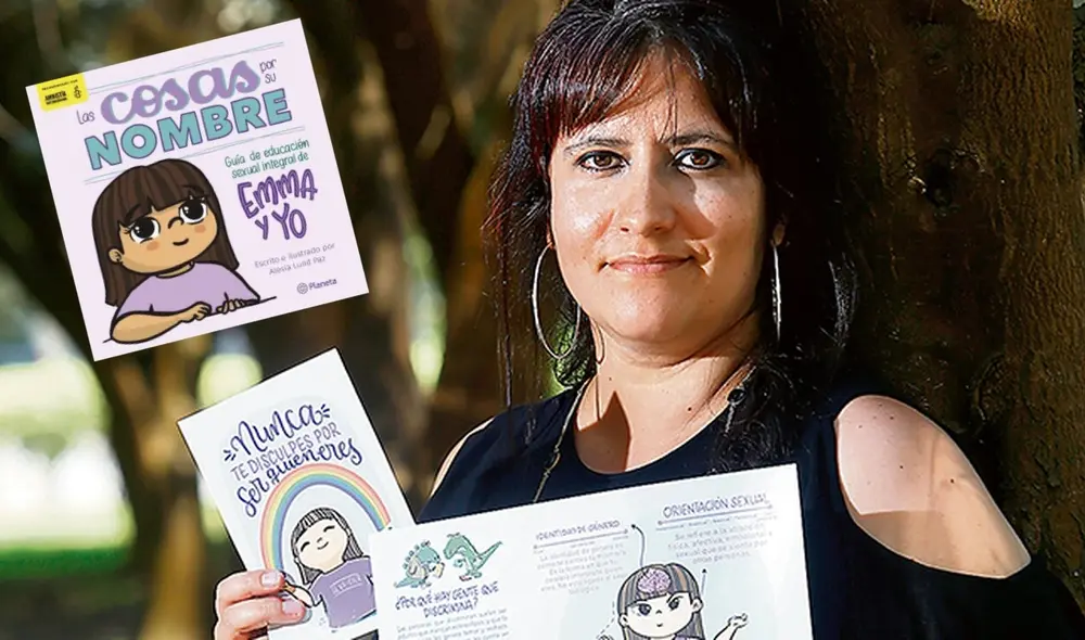 Alesia Lund, creadora de Emma y yo, presenta nuevo libro. Foto: La República/ composición