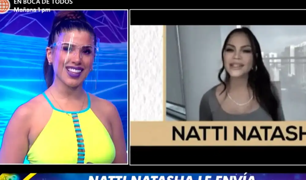 La salsera está feliz por las palabras de la cantante de música urbana. Foto: captura/América TV