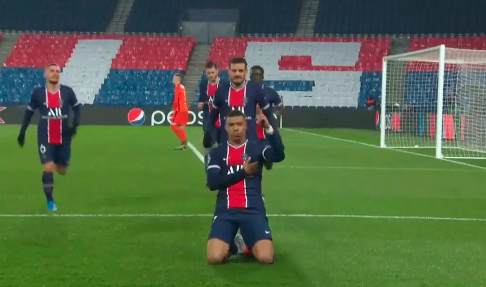 Kylian Mbappé lleva seis goles en la presente edición de la Champions. Foto: captura de ESPN
