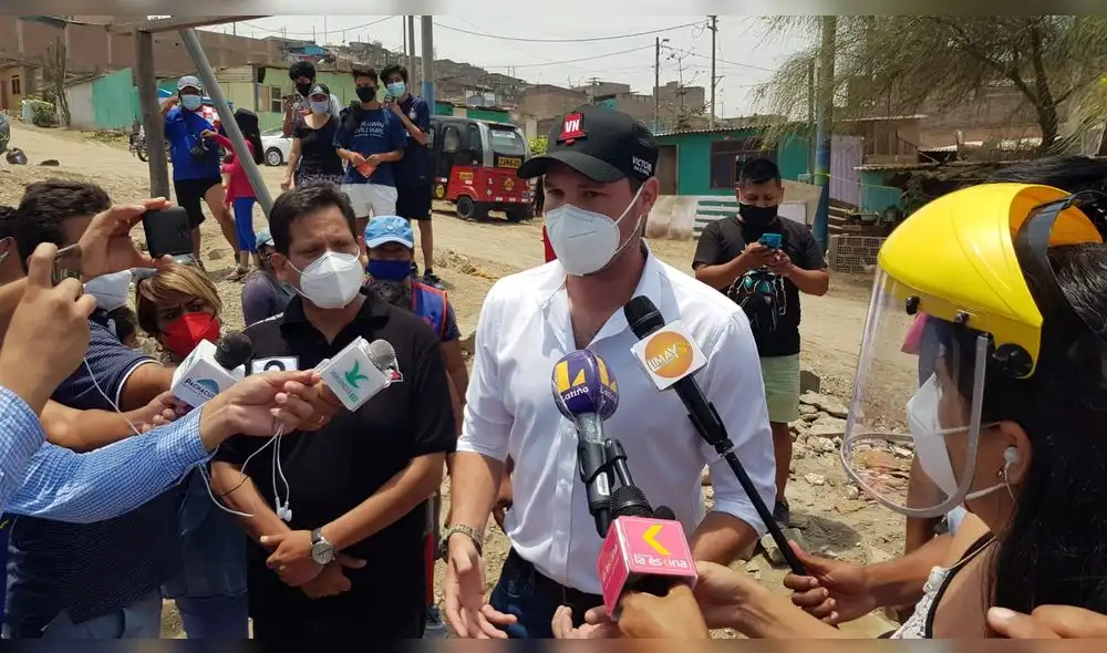 El postulante a la presidencia por Victoria Nacional, George Forsyth, estuvo en Ventanilla. Foto: Deysi Portuguez/ URPI-La República