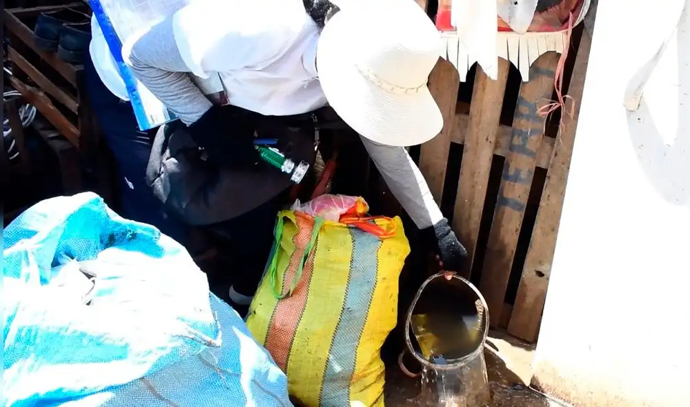 Geresa recomienda eliminar objetos en desuso que puedan acumular agua de lluvias. Foto: Geresa.