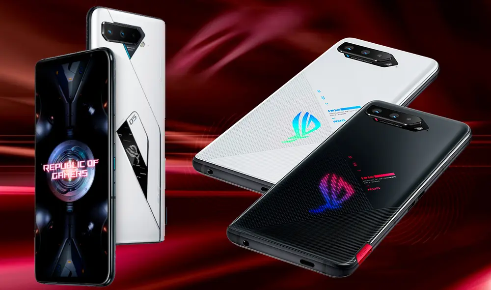 Conoce todos los detalles de los potentes teléfonos gamers ROG Phone 5 que presentó ASUS. Foto: ASUS / composición La República