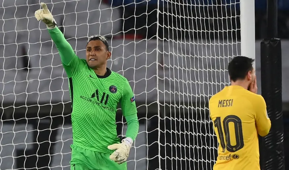 Keylor Navas fue elegido la figura del PSG vs. FC Barcelona por la Champions League. Foto: AFP