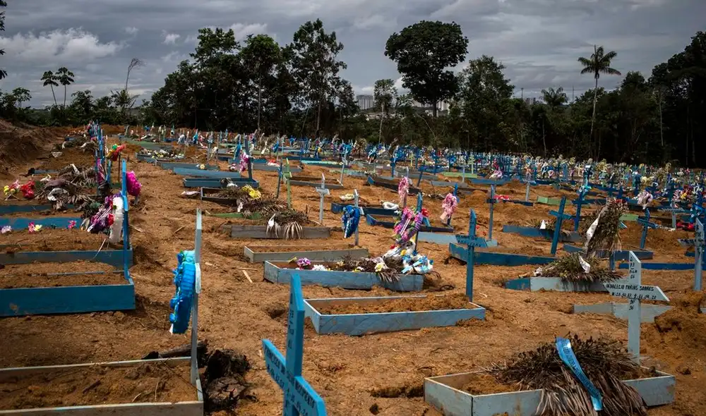 Brasil reportó 79.876 nuevos casos en las últimas 24 horas, el tercer peor registro desde el inicio de la pandemia en febrero de 2020. Foto: EFE Brasil reportó 79.876 nuevos casos en las últimas 24 horas, el tercer peor registro desde el inicio de la pandemia en febrero de 2020. Foto: EFE