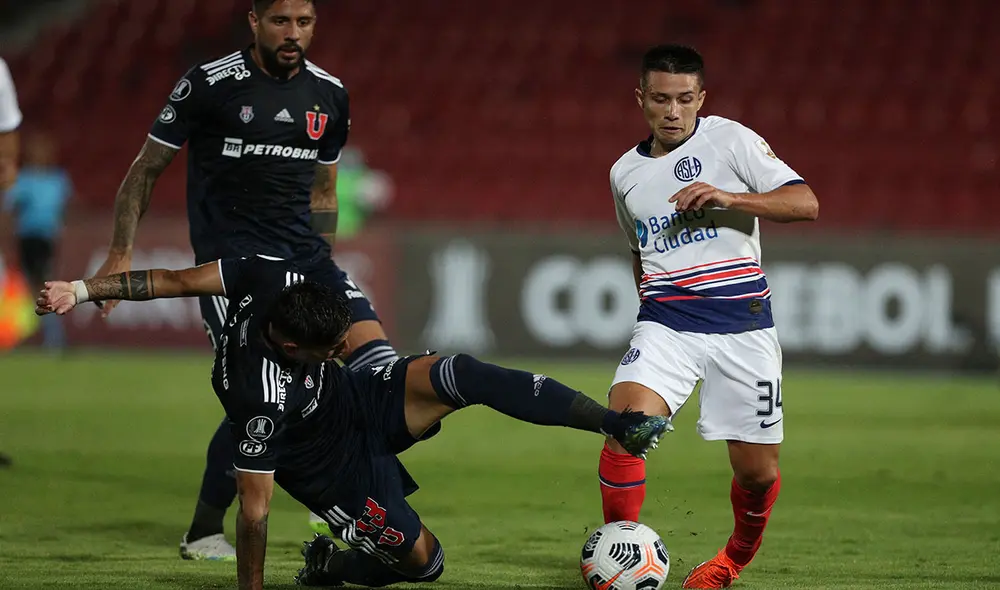 U. de Chile y San Lorenzo juegan por la ida de la Fase 2 de la Copa Libertadores 2021. Foto: AFP U. de Chile y San Lorenzo juegan por la ida de la Fase 2 de la Copa Libertadores 2021. Foto: AFP