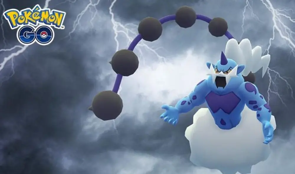 Thundurus tiene como movimientos principales Puño trueno y Trueno. Foto: Niantic