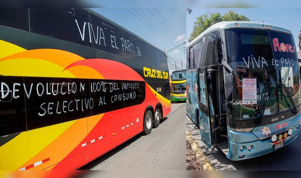 En Arequipa los conductores realizaron una marcha rodante desde la Variante de Uchumayo hasta el terminal terrestre. Foto: Rodrigo Talavera / La República