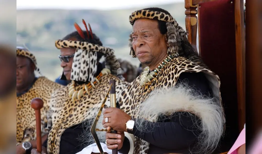 Zwelithini fue coronado a los 23 años en 1971. Durante su reinado contribuyó a la unidad de las etnias en Sudáfrica. Foto: EFE
