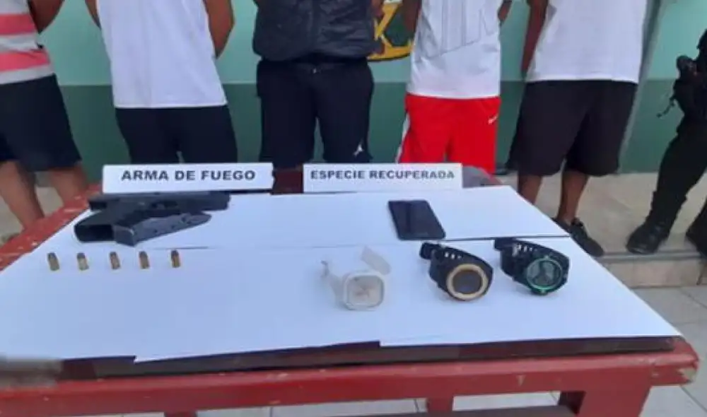 Menores intentaron darse a la fuga tras ser intervenidos. Foto: PNP