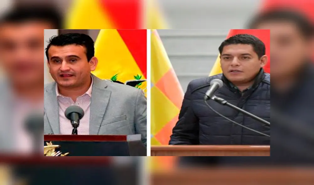 Ambos exfuncionarios fueron trasladados con un fuerte resguardo policial. Foto: Oxigeno.bo Ambos exfuncionarios fueron trasladados con un fuerte resguardo policial. Foto: Oxigeno.bo