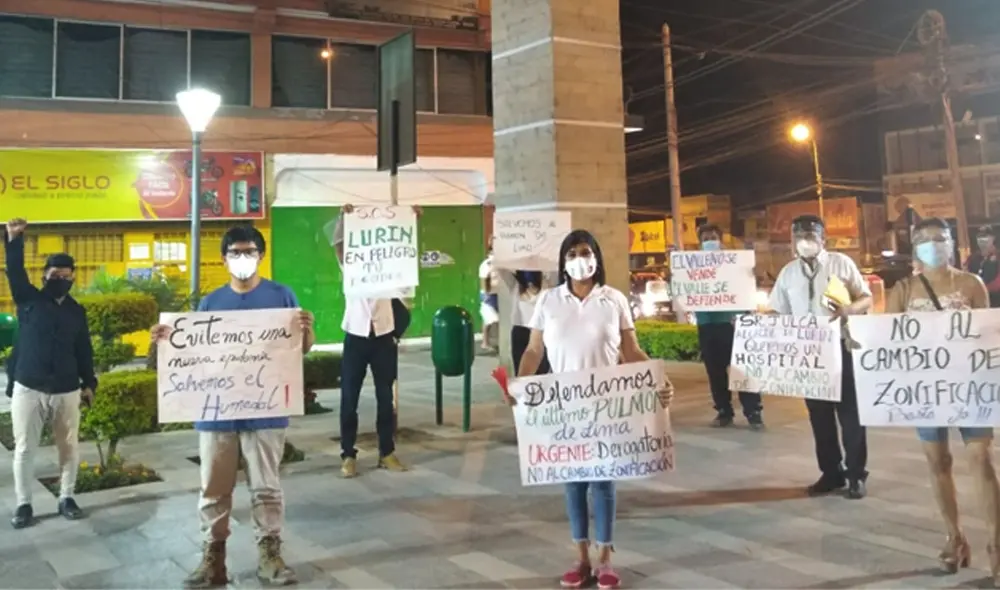 Ambientalistas rechazan rezonificación de Lurín. Foto: difusión Ambientalistas rechazan rezonificación de Lurín. Foto: difusión