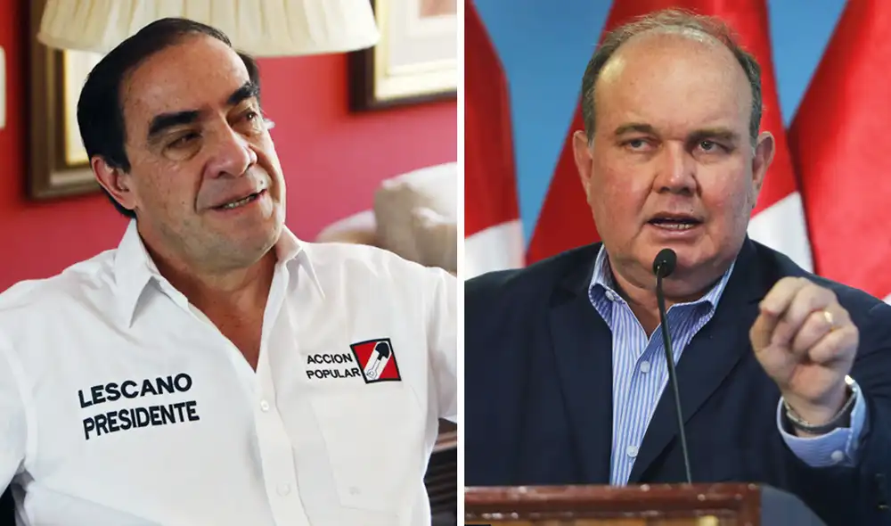 Yonhy Lescano y Rafael López Aliaga tienen una tendencia al alza en las últimas encuestas del IEP. Foto: composición/La República