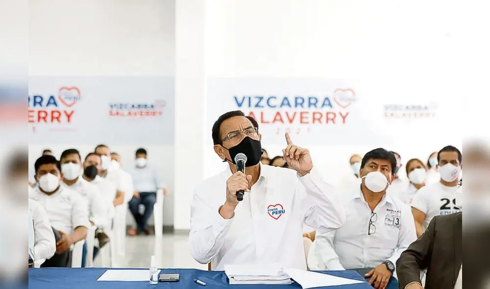 Avisado. El expresidente y actual candidato al Congreso, Martín Vizcarra, es señalado por exdirectivos de ICCGSA y Obrainsa. Foto: difusión