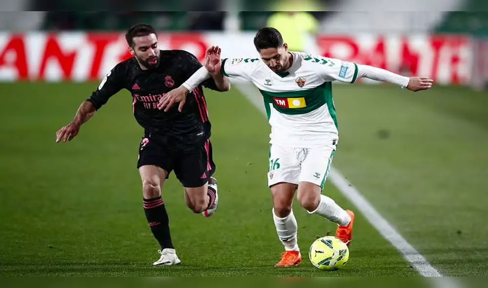 Real Madrid vs. Elche juegan desde las 10.15 a. m. (hora peruana). Foto: EFE