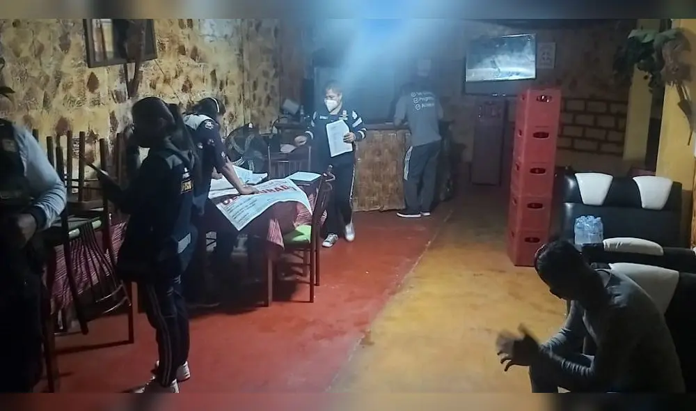 En el lugar se encontró a cuatro personas mientras consumían bebidas alcohólicas sin respetar las medidas de bioseguridad. Foto: Municipalidad de Tacna