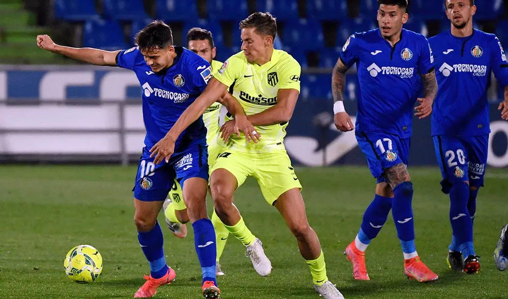 Getafe y Atlético de Madrid juegan este sábado por la fecha 27 de LaLiga Santander. Foto: AFP Getafe y Atlético de Madrid juegan este sábado por la fecha 27 de LaLiga Santander. Foto: AFP