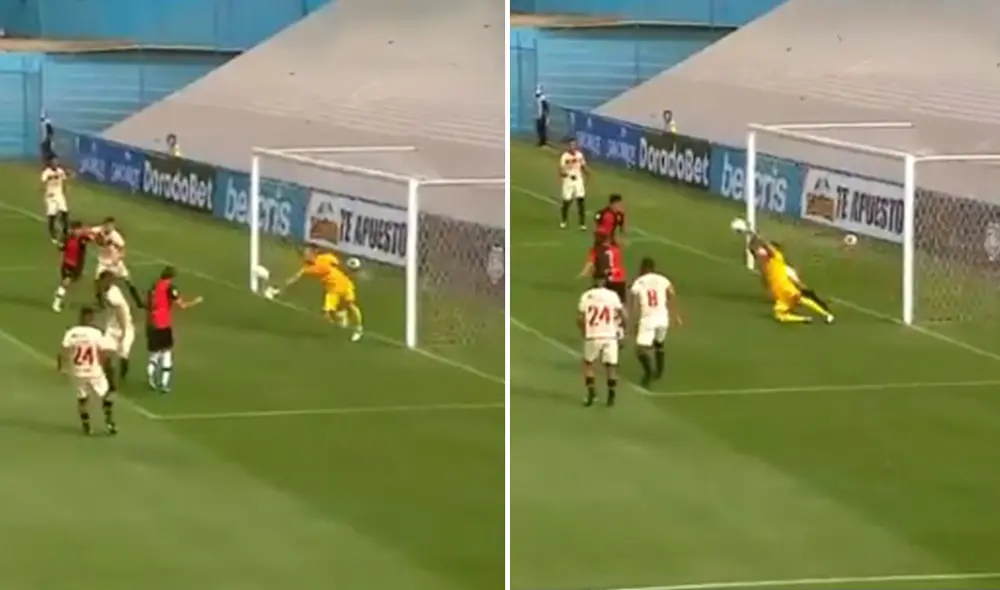 José Carvallo es arquero de Universitario desde el 2019. Foto: captura de video/Gol Perú