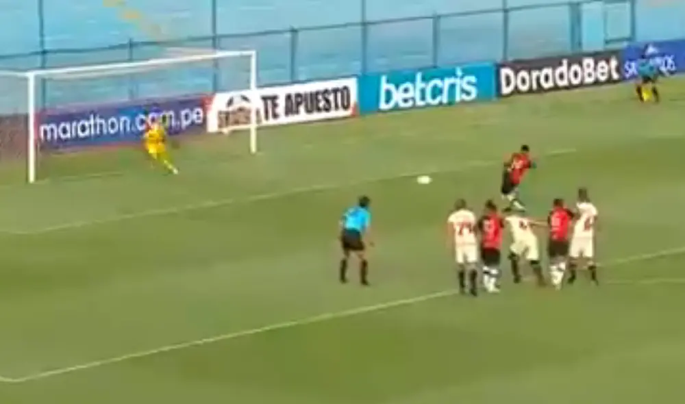 Vidales igualó el marcador por 1-1 en la fecha 1 de la Liga 1. Foto: captura Gol Perú Vidales igualó el marcador por 1-1 en la fecha 1 de la Liga 1. Foto: captura Gol Perú