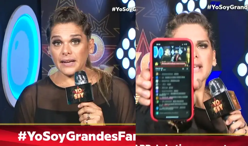 La presentadora envió saludos a decenas de usuarios. Foto: captura Latina