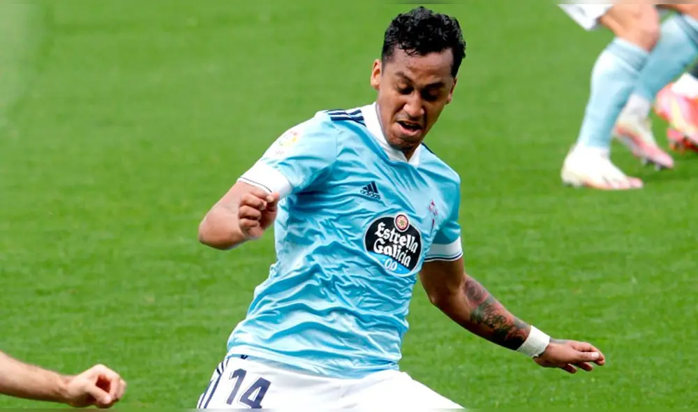 Renato Tapia fue elogiado por los medios españoles en el empate del Celta. Foto: EFE