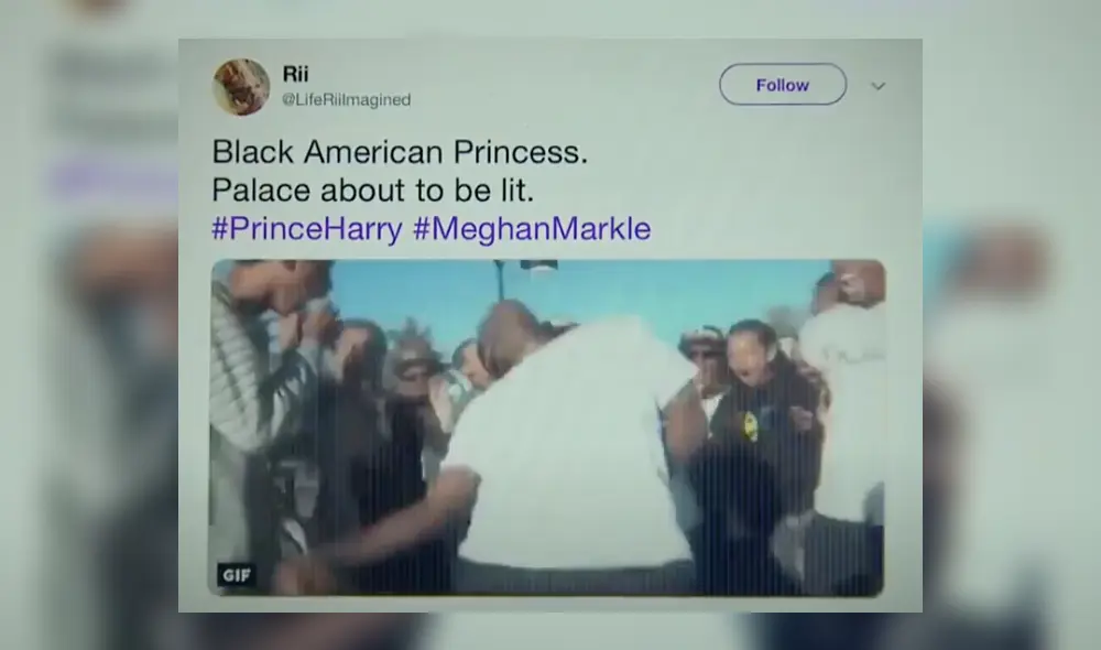 “Princesa americana negra”, tuit racista publicado en un reportaje de Sky News sobre los trolls de Meghan.