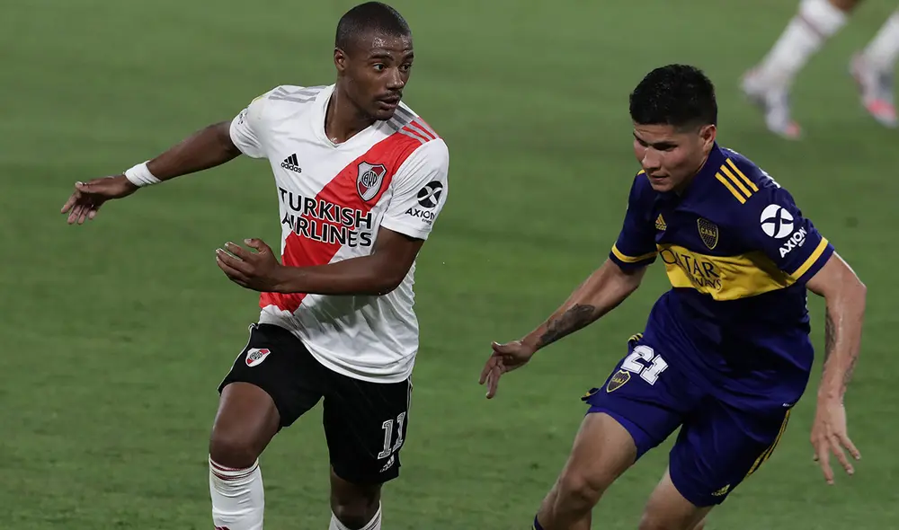 Boca Juniors y RIver Plate empataron 2-2 en el primer Superclásico de este 2021. Foto: AFP Boca Juniors y RIver Plate empataron 2-2 en el primer Superclásico de este 2021. Foto: AFP