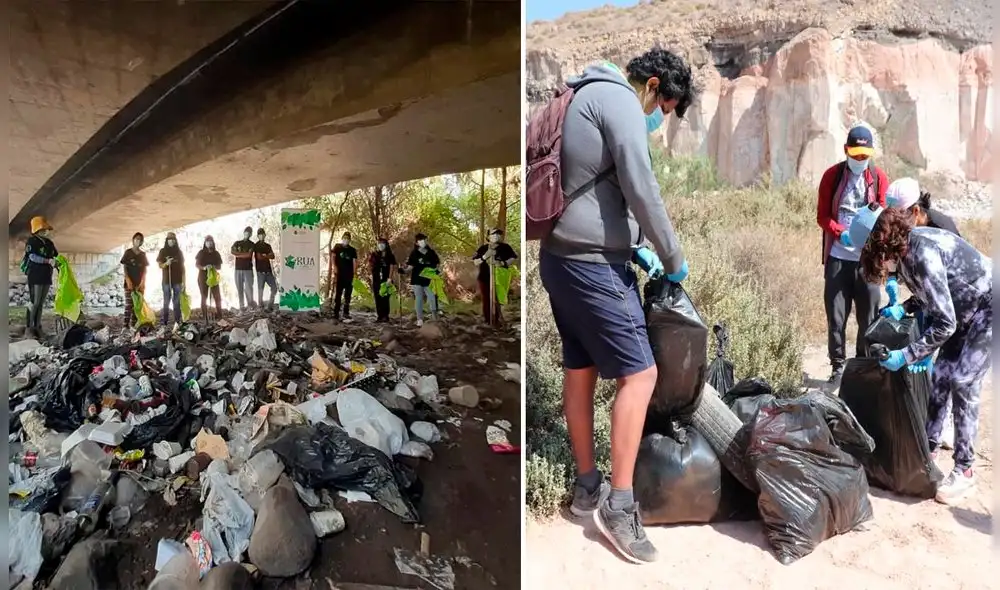 Planifican continuar con campañas de limpieza en puntos críticos. Foto: Municipios de Arequipa y Cerro Colorado. Planifican continuar con campañas de limpieza en puntos críticos. Foto: Municipios de Arequipa y Cerro Colorado.