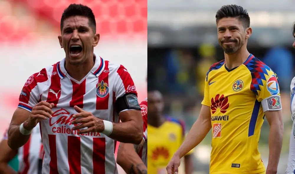 Jesús Molina y Oribe Peralta son dos jugadores que pasaron por Chivas y América. Foto: composición/EFE