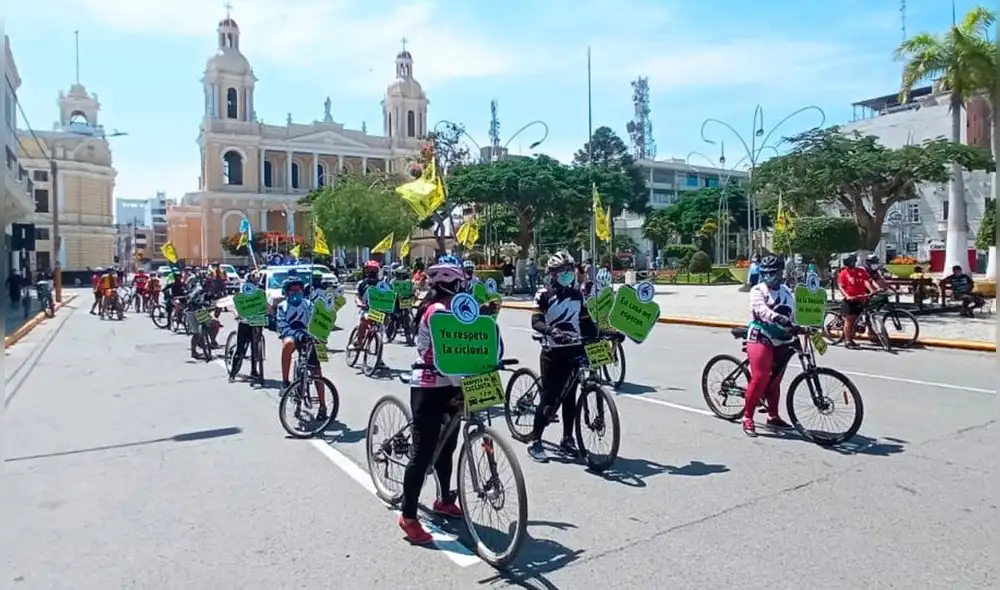 Ciclistas aprovechan los domingos sin autos en Chiclayo para realizar recorridos. Foto: Club El Niño de la Bicicleta Ciclistas aprovechan los domingos sin autos en Chiclayo para realizar recorridos. Foto: Club El Niño de la Bicicleta