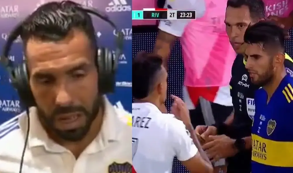 Tevez y Zambrano fueron titulares en el Boca vs. River en La Bombonera. Foto: ESPN Tevez y Zambrano fueron titulares en el Boca vs. River en La Bombonera. Foto: ESPN