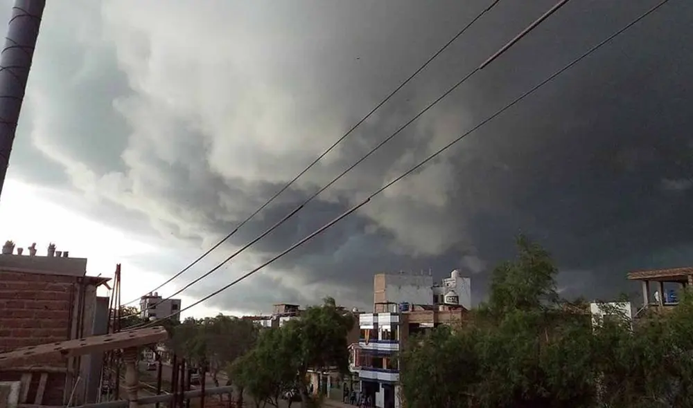 Se trata de una nube de tipo Cúmulo-Nimbus Arcus, la cual se forma por movimientos fuertes de aires ascendentes. Foto: difusión