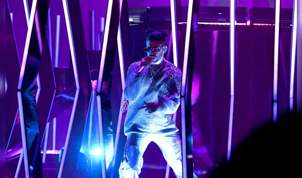 Bad Bunny cantando en los Premios Grammy 2021. Foto: Agencia AFP Bad Bunny cantando en los Premios Grammy 2021. Foto: Agencia AFP