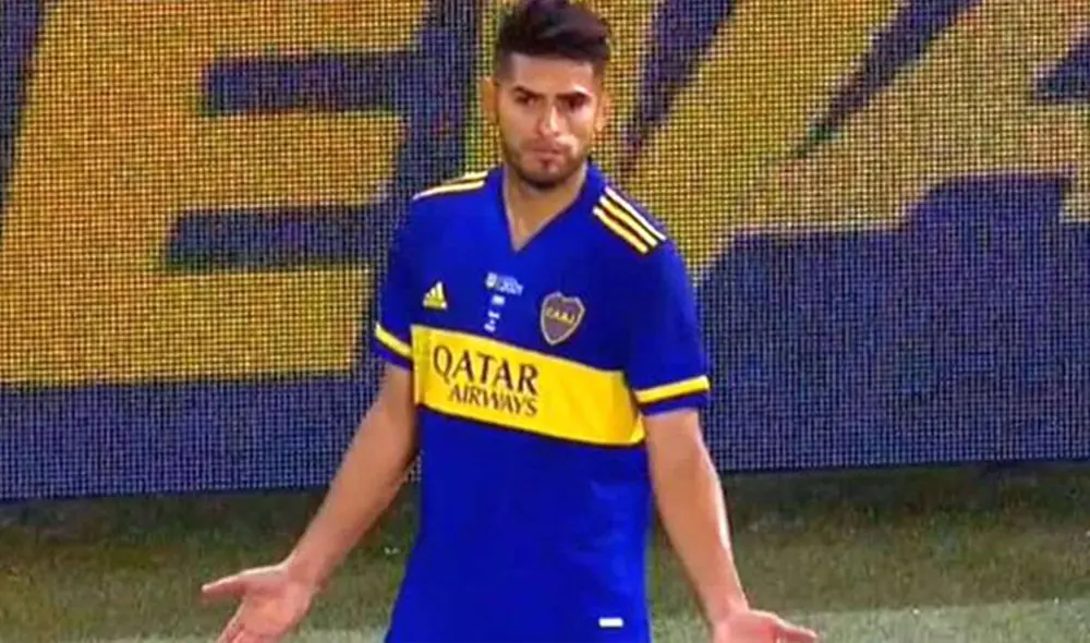 Carlos Zambrano fue expulsado por primera vez con Boca Juniors. Foto: captura de video/ESPN Carlos Zambrano fue expulsado por primera vez con Boca Juniors. Foto: captura de video/ESPN