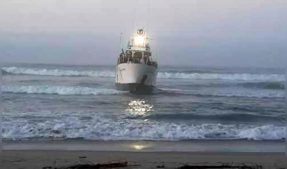 Buque realizaba investigación de especies marinas en mar norteño. Foto: Cortesía Instituto del Mar del Perú
