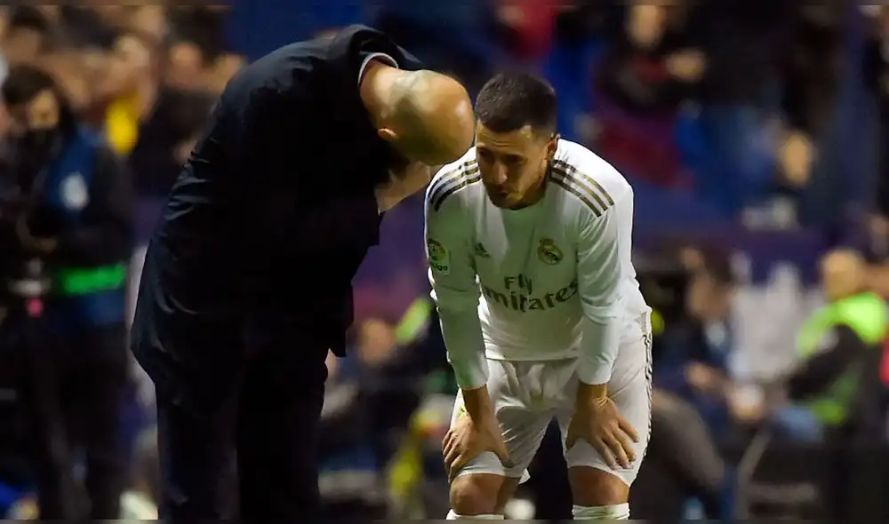 Zidane espera dirigir a Eden Hazard libre de lesiones. Foto: AFP Zidane espera dirigir a Eden Hazard libre de lesiones. Foto: AFP