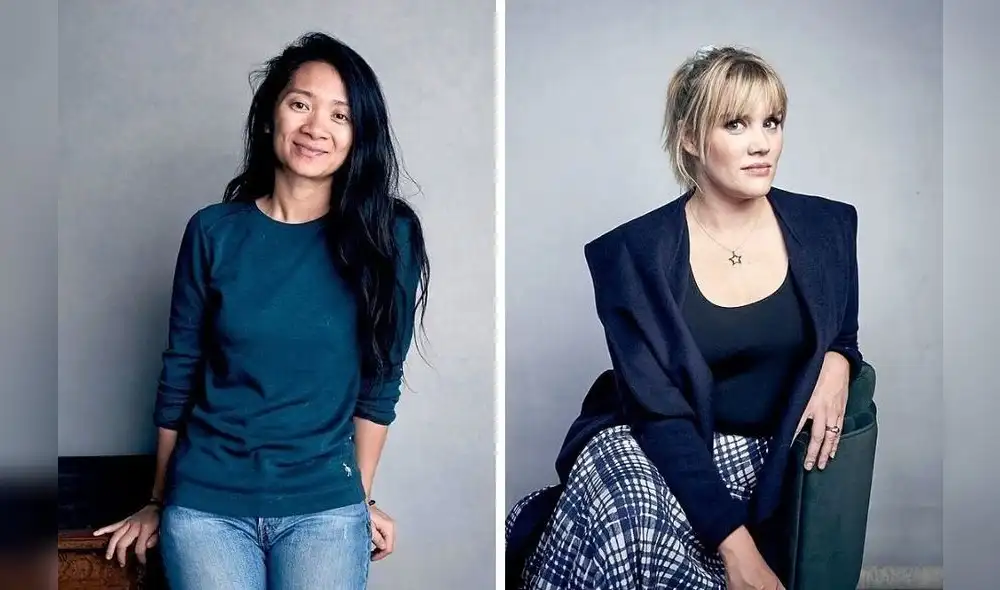 Chloé Zhao y Emerald Fennell. Foto: difusión