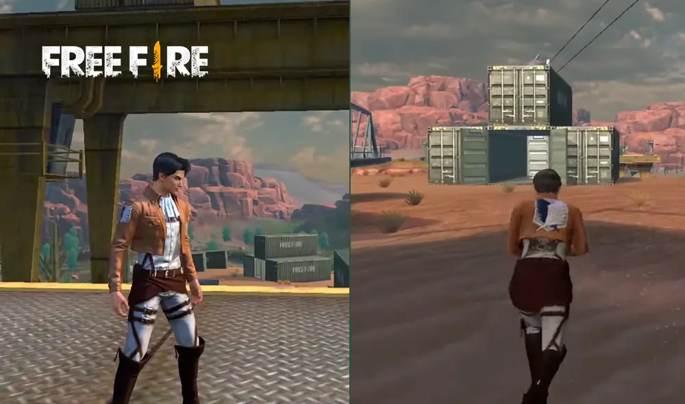 La skin de Levi Ackerman estará disponible en Free Fire por 15 días. Foto captura: YouTube La skin de Levi Ackerman estará disponible en Free Fire por 15 días. Foto captura: YouTube