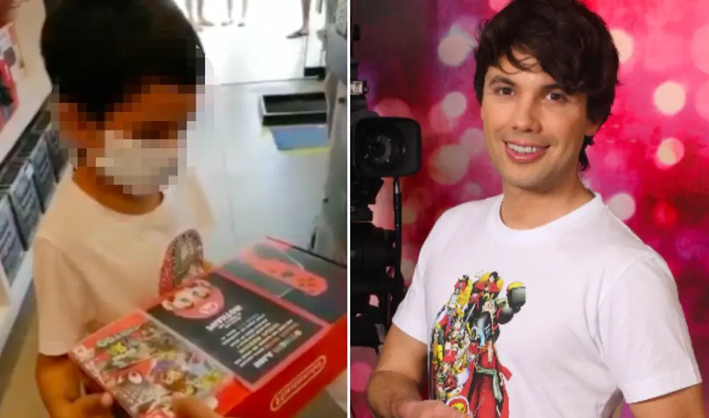 "No te quedes 10 horas jugando, combínalo con tus estudios", recomendó el conductor al pequeño. Foto: composición GLR - captura Instagram