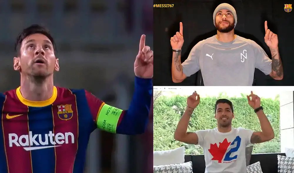 En su partido 767 con el Barcelona, Lionel Messi anotó un doblete ante Huesca. Foto: composición de La República
