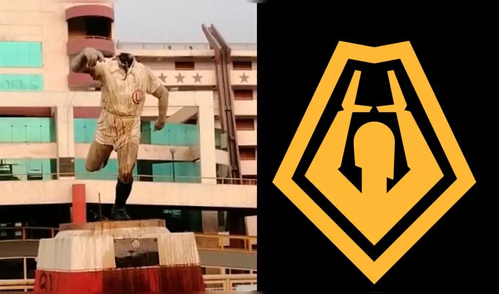 La estatua de 'Lolo' Fernández fue decapitada por vándalos. Foto: composición GLR La estatua de 'Lolo' Fernández fue decapitada por vándalos. Foto: composición GLR